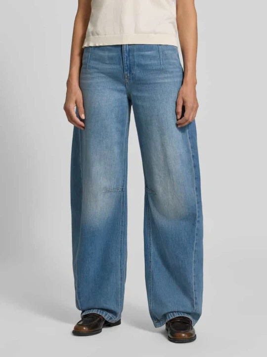 Zdjęcie produktu Jeansy o kroju straight fit z czystej bawełny model 'LIABLE' Drykorn Niebieski