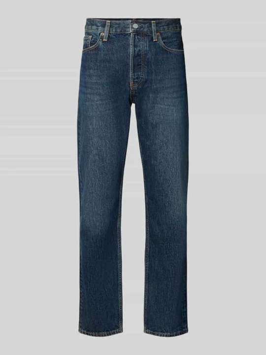 Zdjęcie produktu Jeansy o kroju straight fit z czystej bawełny model 'MAADOX' ARMEDANGELS Ciemnoniebieski