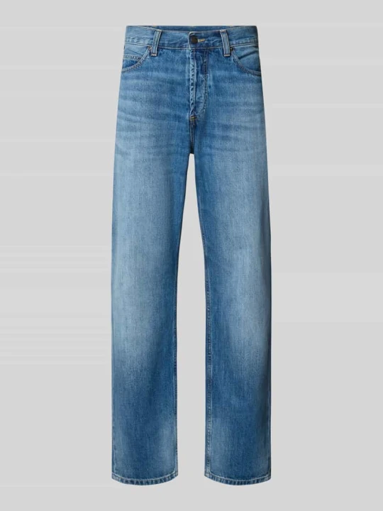 Zdjęcie produktu Jeansy o kroju straight fit z czystej bawełny model "MARLOW" Carhartt WIP Jeansowy niebieski