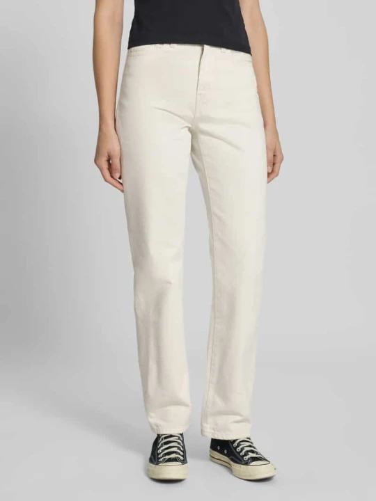 Zdjęcie produktu Jeansy o kroju straight fit z czystej bawełny model ‘Noxon’ Carhartt WIP Biały