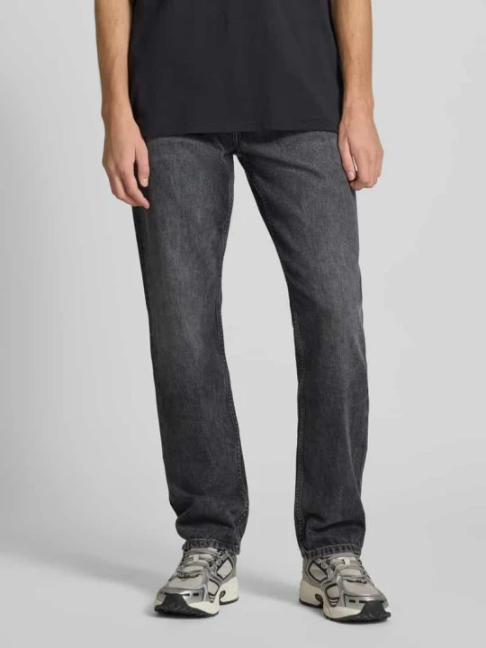 Zdjęcie produktu Jeansy o kroju straight fit z czystej bawełny model ‘SVERRE’ Marc O'Polo Czarny