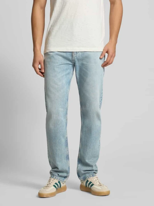 Zdjęcie produktu Jeansy o kroju straight fit z czystej bawełny model ‘SVERRE’ Marc O'Polo Jasnoniebieski