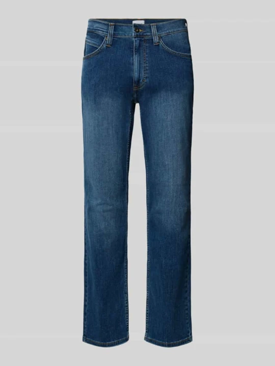 Zdjęcie produktu Jeansy o kroju straight fit z czystej bawełny model 'Tramper' Mustang Jeansowy niebieski