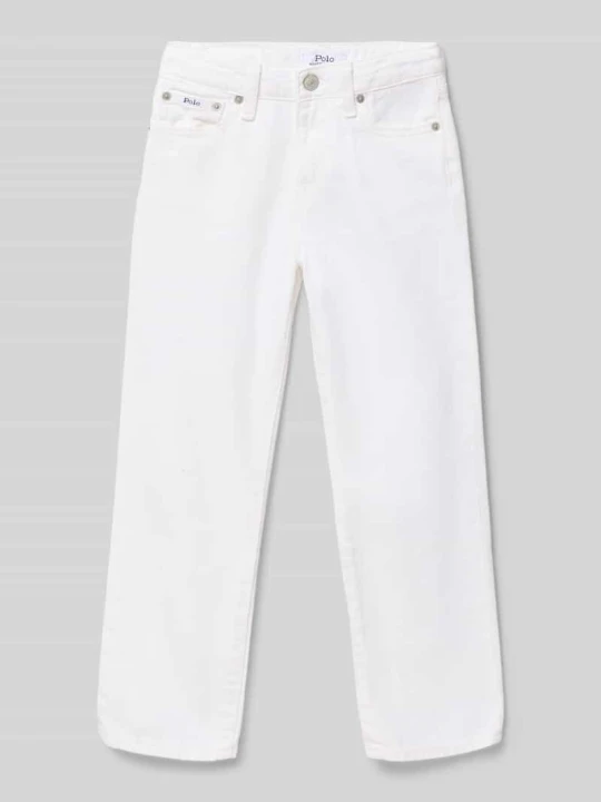 Zdjęcie produktu Jeansy o prostym kroju z czystej bawełny Polo Ralph Lauren Biały