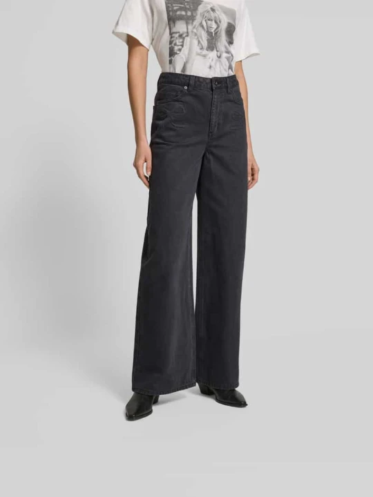 Zdjęcie produktu Jeansy o kroju straight fit z czystej bawełny Self Portrait Średnioszary
