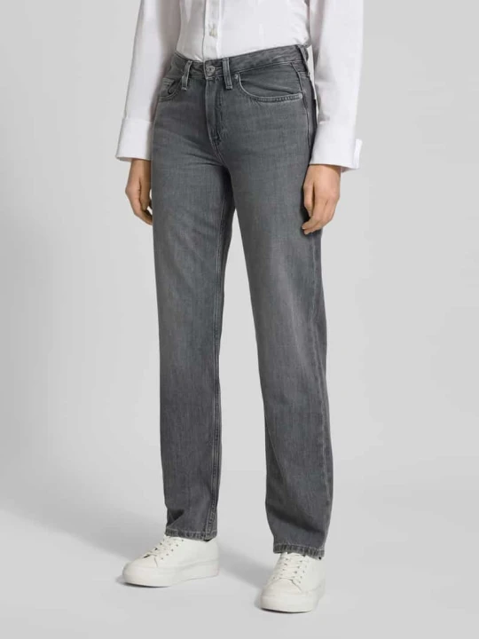 Zdjęcie produktu Jeansy o prostym kroju z czystej bawełny Tommy Hilfiger Jasnoszary