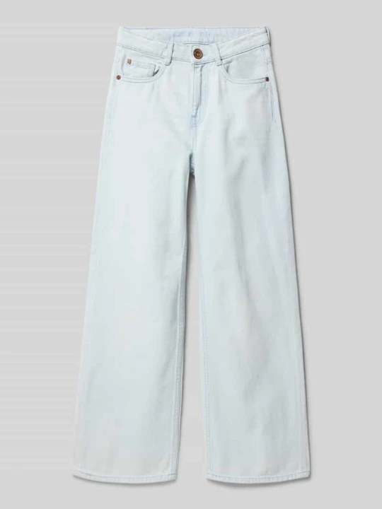 Zdjęcie produktu Jeansy o kroju straight fit z detalami z logo Garcia Jasnoniebieski