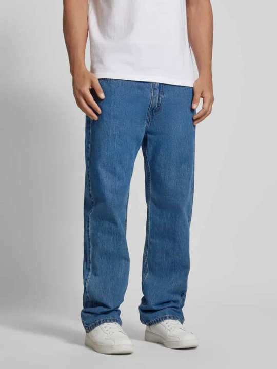Zdjęcie produktu Jeansy o kroju straight fit z czystej bawełny model ‘565’ Levi's Niebieski