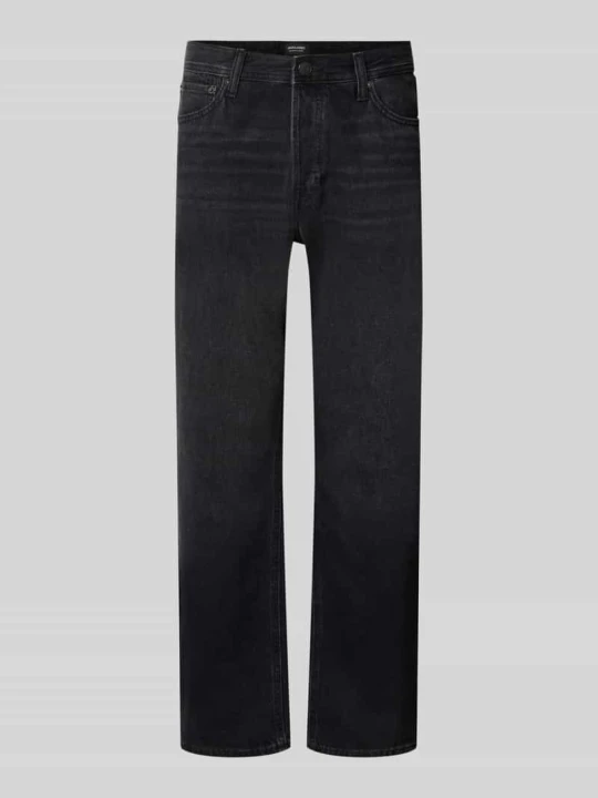 Zdjęcie produktu Jeansy o kroju straight fit z dodatkiem wełny escorial model 'Chris' Jack&Jones Czarny