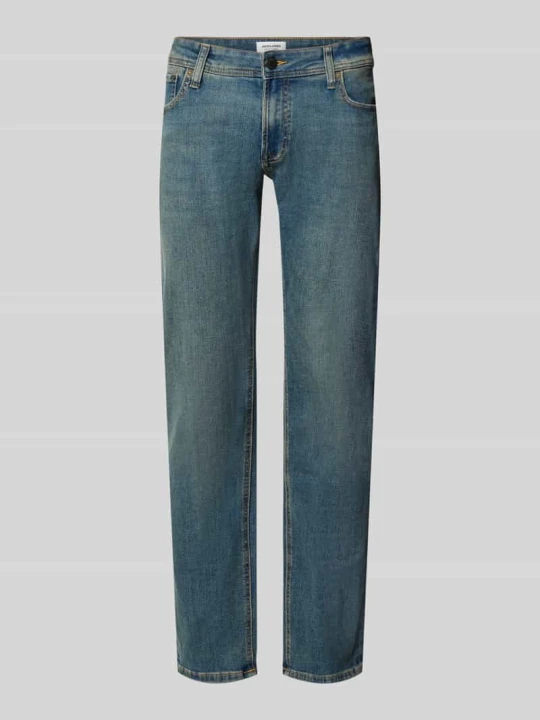 Zdjęcie produktu Jeansy o kroju straight fit z domieszką lyocellu model 'GLENN' Jack&Jones Jeansowy niebieski