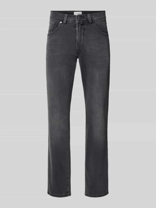 Zdjęcie produktu Jeansy o kroju straight fit z elastycznej mieszanka bawełny model 'Dijon' Pierre Cardin Antracytowy