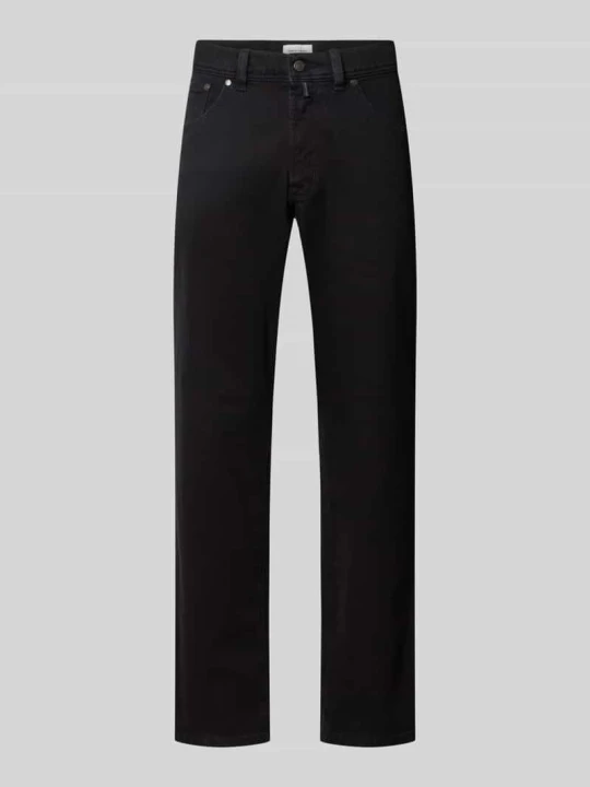 Zdjęcie produktu Jeansy o kroju straight fit z elastycznej mieszanka bawełny model 'Dijon' Pierre Cardin Czarny