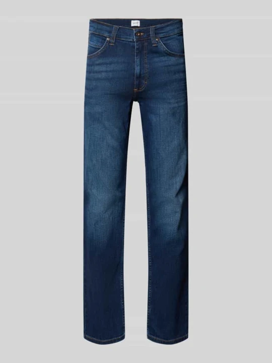 Zdjęcie produktu Jeansy o kroju straight fit z elastycznej mieszanka bawełny model 'Tramper' Mustang Jeansowy niebieski