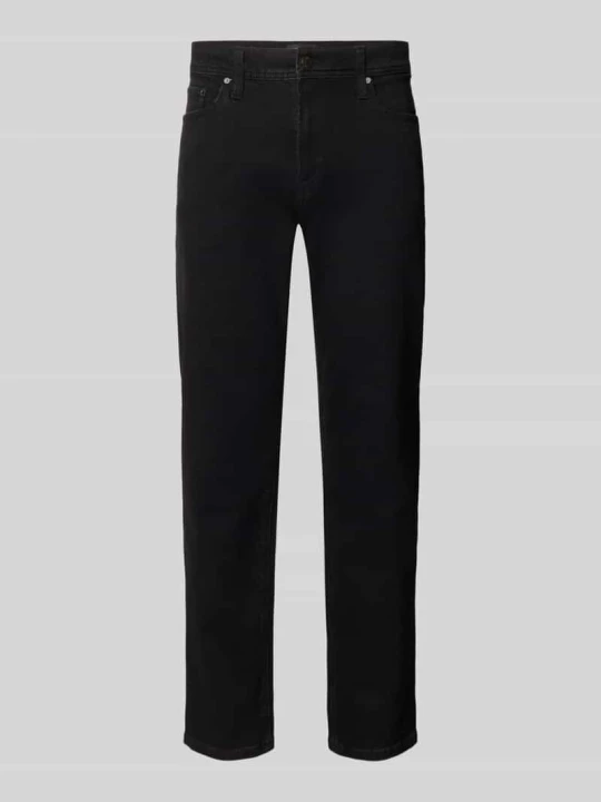 Zdjęcie produktu Jeansy o kroju straight fit z elastycznej mieszanki bawełny Jack&Jones Czarny