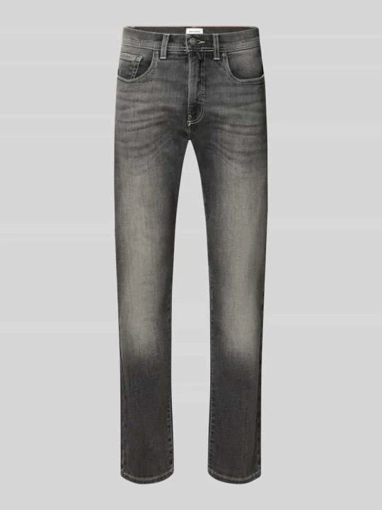 Zdjęcie produktu Jeansy o kroju straight fit z elastycznej mieszanki bawełny model 'Lyon' Pierre Cardin Antracytowy