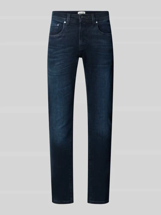 Zdjęcie produktu Jeansy o kroju straight fit z elastycznej mieszanki bawełny model 'Lyon' Pierre Cardin Jeansowy niebieski