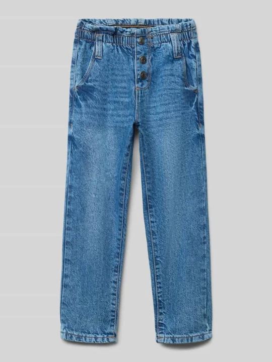 Zdjęcie produktu Jeansy o kroju straight fit z elastycznym pasem BLUE SEVEN