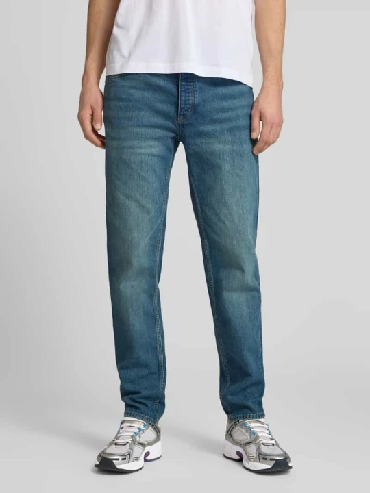 Zdjęcie produktu Jeansy o kroju straight fit z mieszanka bawełny model 'Brody' Hugo Jeansowy niebieski