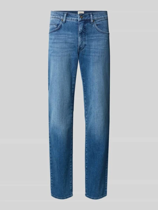 Zdjęcie produktu Jeansy o kroju straight fit z mieszanka bawełny model 'Cadiz' BRAX Jeansowy niebieski