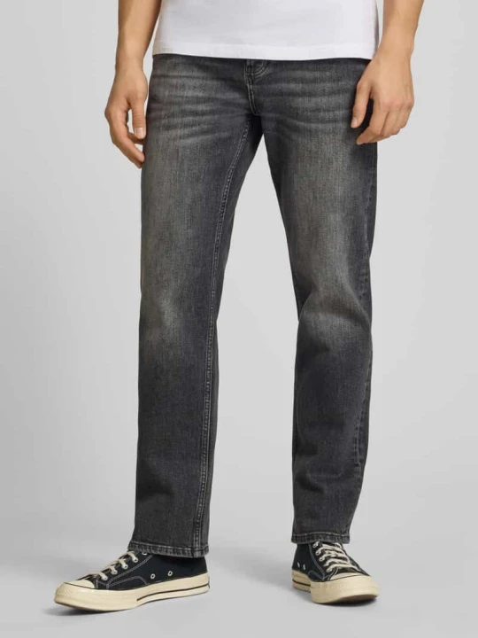Zdjęcie produktu Jeansy o kroju straight fit z mieszanka bawełny model 'EDGE PERFORMANCE WB 38' Only & Sons Czarny
