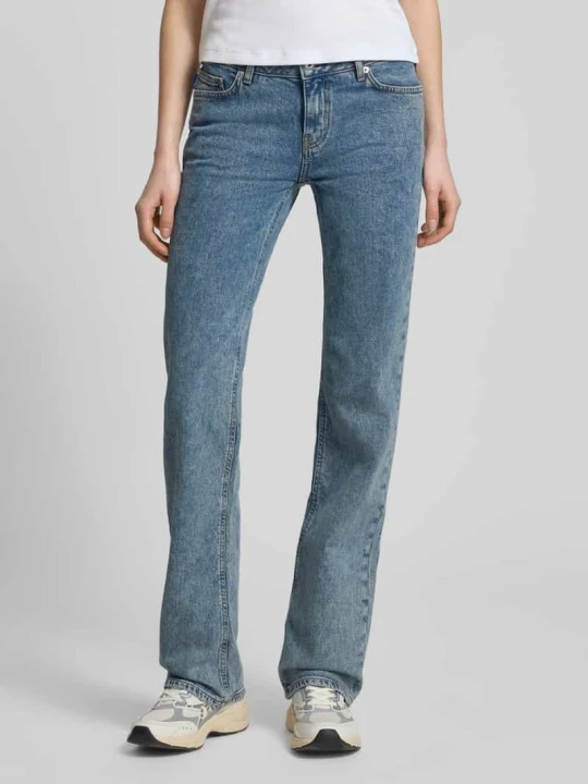 Zdjęcie produktu Jeansy o kroju straight fit z mieszanka bawełny model 'GAMERA_B' Hugo Jeansowy niebieski