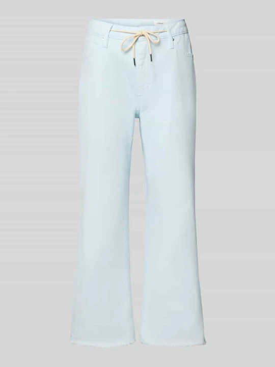 Zdjęcie produktu Jeansy o kroju straight fit z mieszanka bawełny model 'KAROLIN' s.Oliver Jasnoniebieski