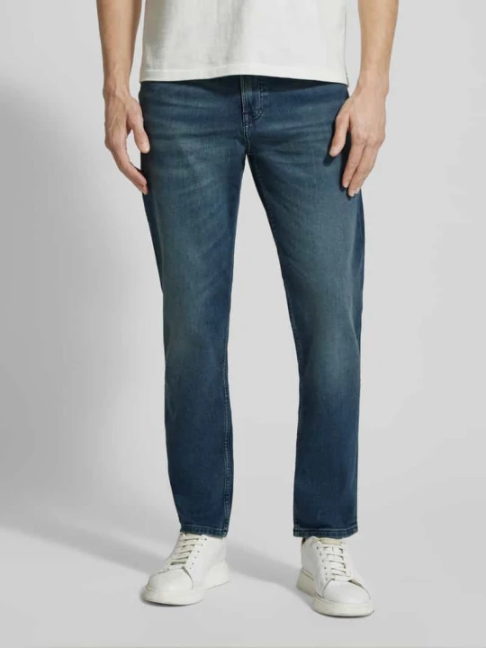 Zdjęcie produktu Jeansy krój regular fit z mieszanki bawełny model „RE.MAINE” Boss Jeansowy niebieski