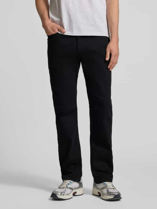 Zdjęcie produktu Jeansy o kroju straight fit z Mieszanka bawełny Model 'RYAN' Tommy Jeans Czarny