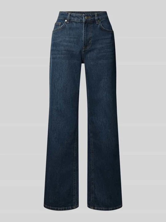 Zdjęcie produktu Jeansy o kroju straight fit z mieszanka bawełny model 'The Louis' My Essential Wardrobe Ciemnoniebieski
