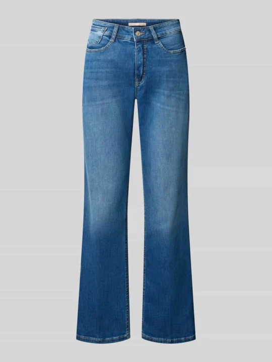 Zdjęcie produktu Jeansy o kroju straight fit z mieszanka bawełny w 5 kieszeni MAC Niebieski