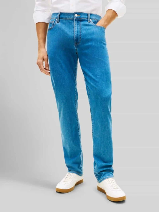 Zdjęcie produktu Jeansy o kroju regular fit z mieszanka bawełny, w 5 kieszeni, model 'DENTON' Tommy Hilfiger Jeansowy niebieski