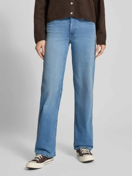 Zdjęcie produktu Jeansy o kroju straight fit z mieszanki bawełny ekologicznej model ‘BLUSH’ Only Jeansowy niebieski