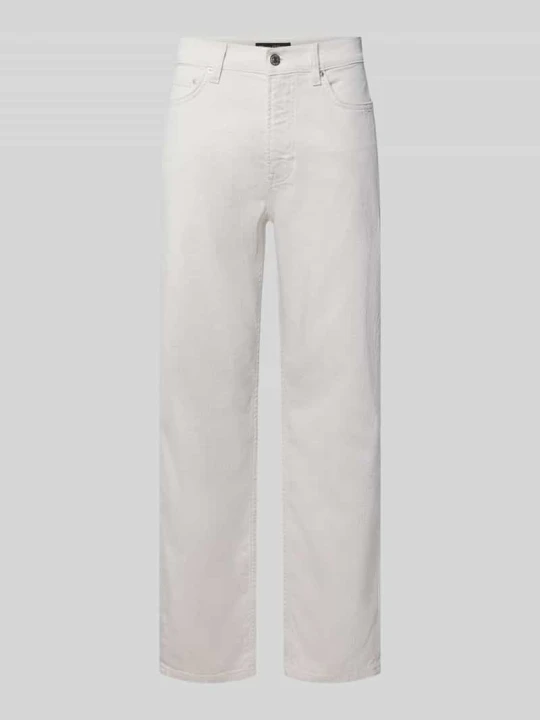 Zdjęcie produktu Jeansy o kroju straight fit z mieszanki bawełny i lnu Marc O'Polo Écru
