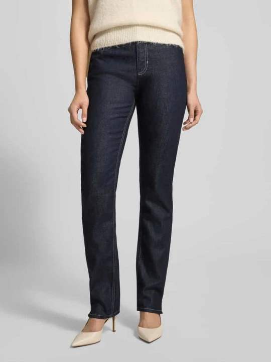 Zdjęcie produktu Jeansy o kroju straight fit z mieszanki bawełny i lyocellu model ‘C_ADA SLIM HR 1.0’ Boss Ciemnoniebieski