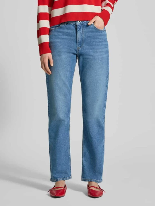 Zdjęcie produktu Proste jeansy o kroju Straight Fit z mieszanki bawełny Jake*s Jeansowy niebieski