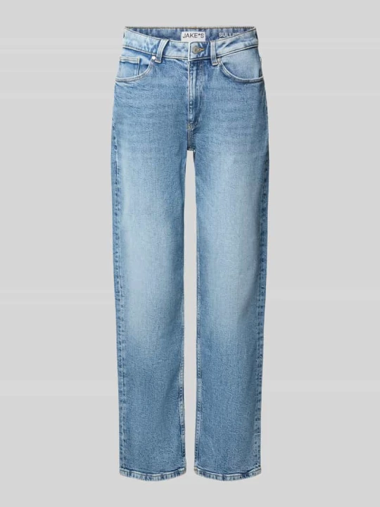 Zdjęcie produktu Jeansy o kroju straight fit z mieszanki bawełny Jake*s Jeansowy niebieski