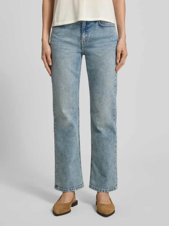 Zdjęcie produktu Jeansy o kroju straight fit z mieszanki bawełny Lauren Ralph Lauren Jeansowy niebieski melanż