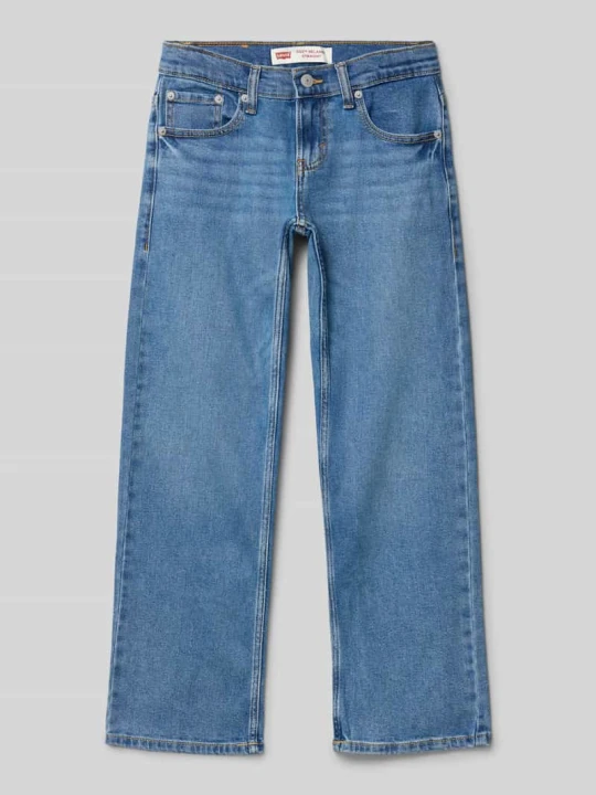 Zdjęcie produktu Jeansy o kroju straight fit z mieszanki bawełny model '555™' Levi's Niebieski