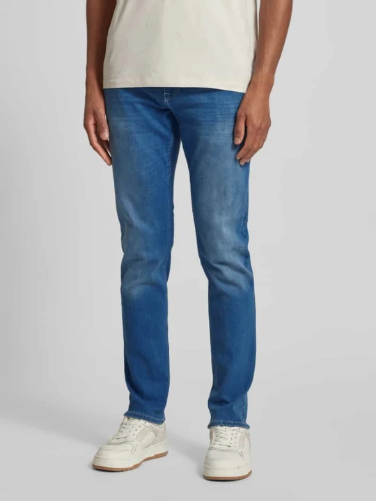 Zdjęcie produktu Jeansy o kroju straight fit z mieszanki bawełny model ‘AEDAN’ Tom Tailor Jasnoniebieski