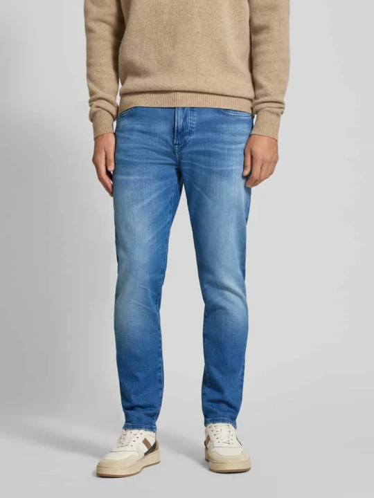 Zdjęcie produktu Jeansy o kroju straight fit z mieszanki bawełny model ‘BO RIVER’ Boss Jasnoniebieski