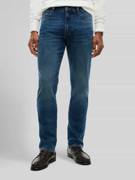 Zdjęcie produktu Jeansy o kroju straight fit z mieszanki bawełny model 'DENTON SLIM STRAIGHT JONE' Tommy Hilfiger Niebieski