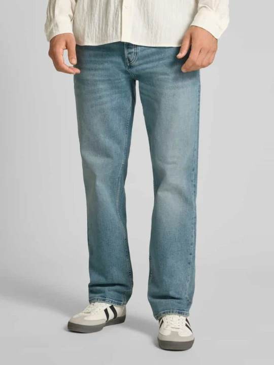 Zdjęcie produktu Jeansy o kroju straight fit z mieszanki bawełny model ‘EDGE PERFORMACE’ Only & Sons Jasnoniebieski