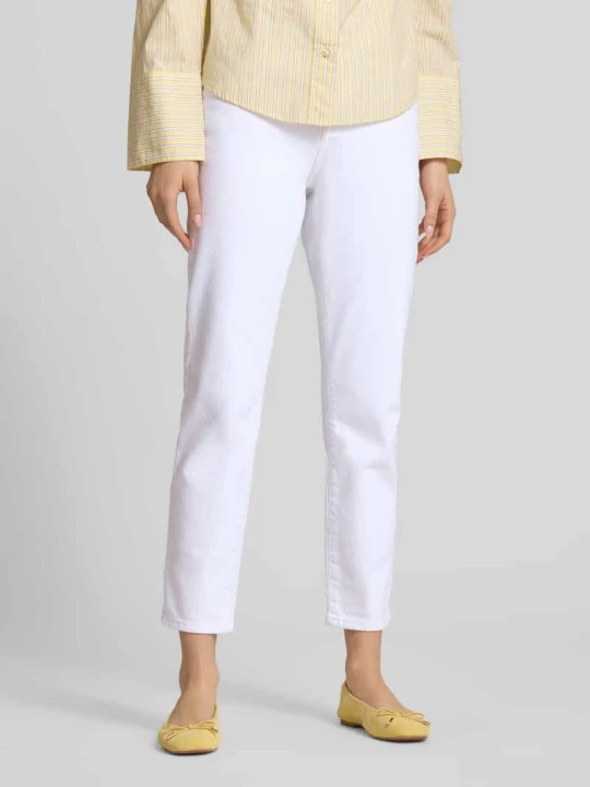 Zdjęcie produktu Jeansy o kroju straight fit z mieszanki bawełny model 'EMILY' Only Biały