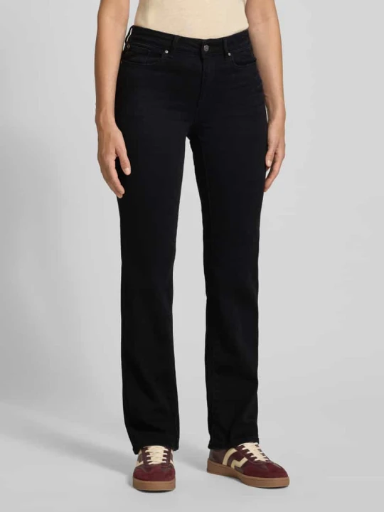 Zdjęcie produktu Jeansy o kroju straight fit z mieszanki bawełny model ‘FLASH’ Vero Moda Czarny