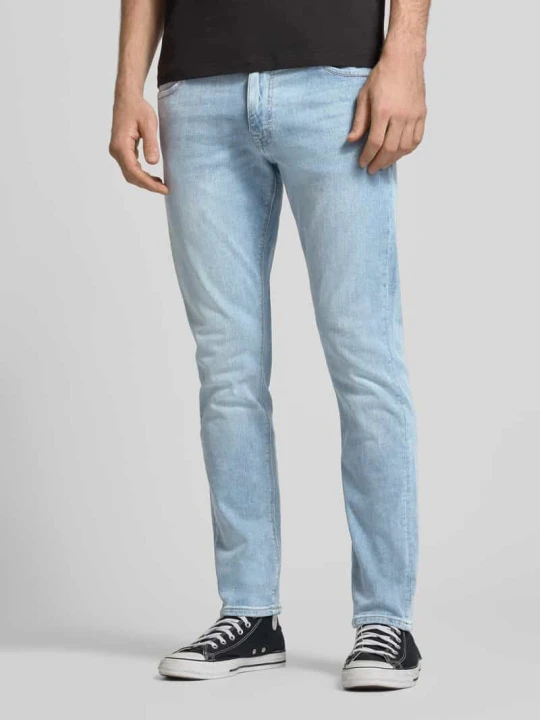 Zdjęcie produktu Jeansy o kroju straight fit z Mieszanka bawełny Model 'GLENN FELIX' Jack&Jones Jasnoniebieski