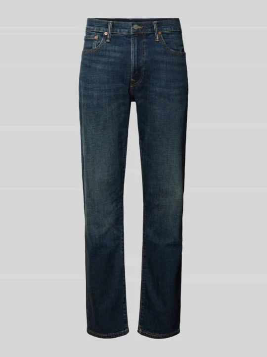 Zdjęcie produktu Jeansy o kroju straight fit z mieszanki bawełny model 'HAMPTON' Polo Ralph Lauren Ciemnoniebieski