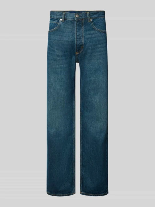 Zdjęcie produktu Jeansy o kroju straight fit z mieszanki bawełny model 'Jonah' Hugo Jeansowy niebieski