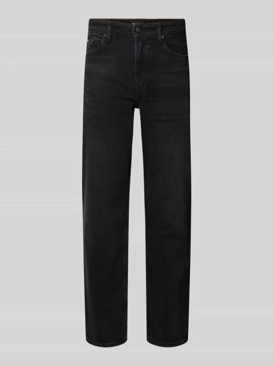 Zdjęcie produktu Jeansy o kroju straight fit z mieszanki bawełny model 'Ogden' Boss Czarny
