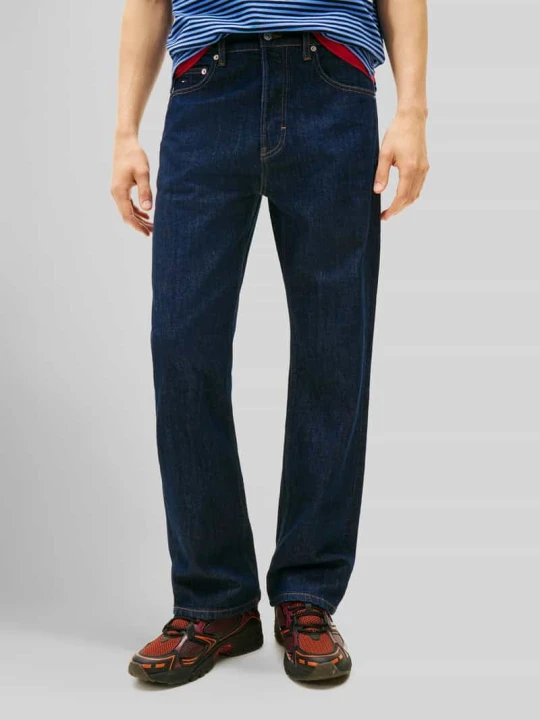Zdjęcie produktu Jeansy o kroju straight fit z mieszanki bawełny model 'Otis' Tommy Jeans Jeansowy niebieski