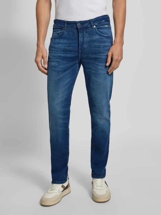 Zdjęcie produktu Jeansy o kroju straight fit z mieszanki bawełny model ‘RE.MAINE’ Boss Niebieski